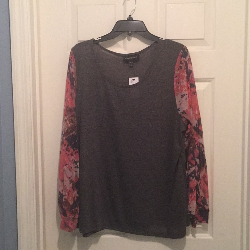 Lane Bryant - Gray long sleeved top